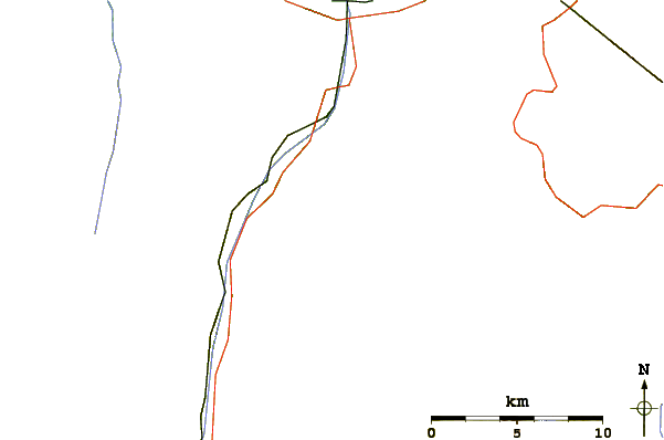 Roads and rivers around Distelhorn