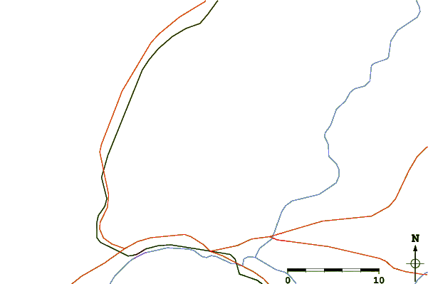 Roads and rivers around Djebel Issa