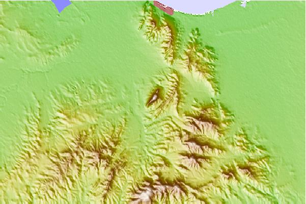 Surf breaks located close to Djebel Ressas