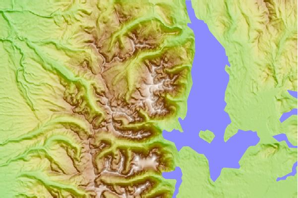 Surf breaks located close to Doane Peak