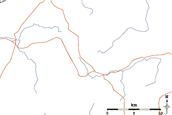 Roads and rivers around Dodd (Lake District)