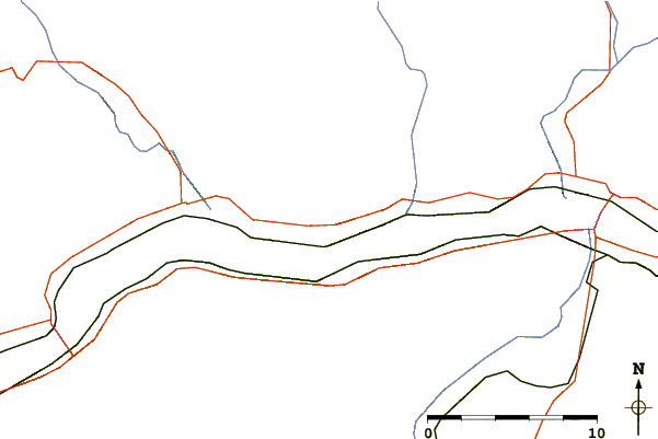 Roads and rivers around Dog Mountain