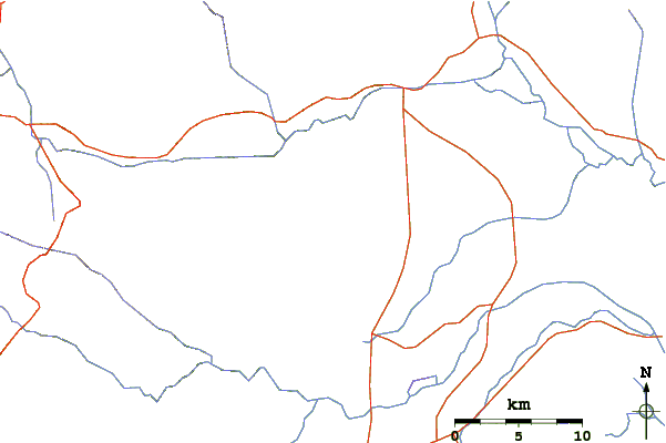 Roads and rivers around Doi Tung