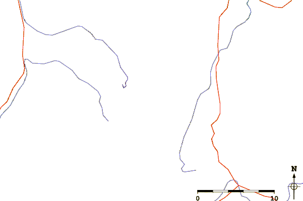 Roads and rivers around Dome Mountain (Wyoming)