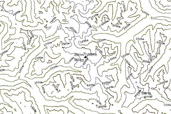 Mountain peaks around Dome Peak