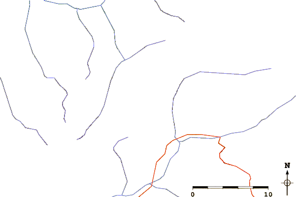 Roads and rivers around Dôme de Chasseforêt