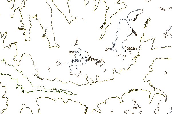 Mountain peaks around Dôme de Polset