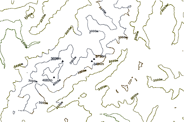 Mountain peaks around Dôme de Rochefort