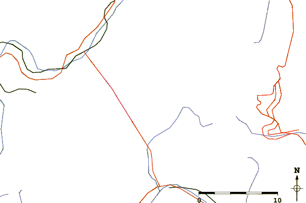 Roads and rivers around Dôme de Rochefort