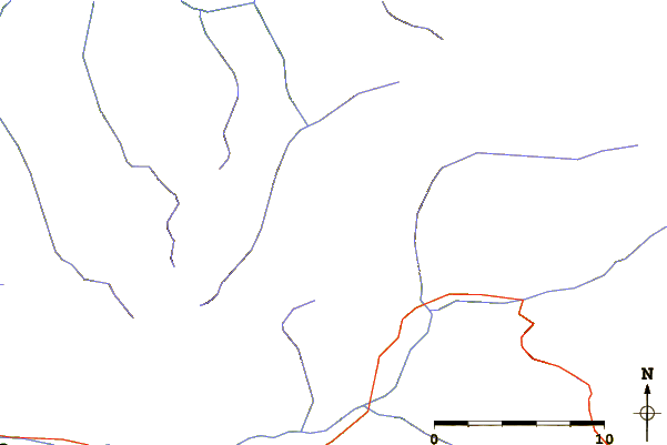 Roads and rivers around Dôme des Nants