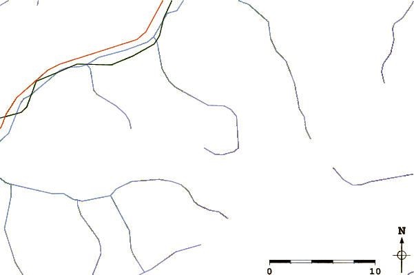 Roads and rivers around Dôme des Pichères