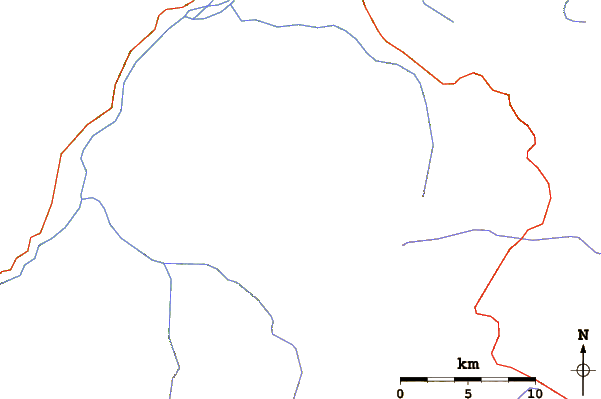 Roads and rivers around Dorfak