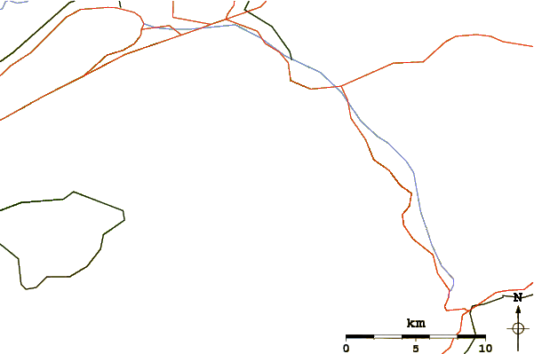 Roads and rivers around Dossen