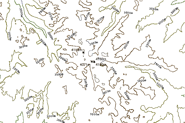 Mountain peaks around Doublet Peak