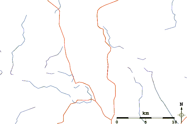 Roads and rivers around Dove Crag