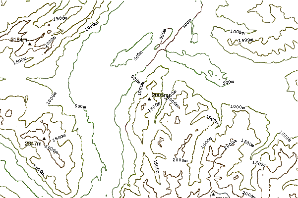 Mountain peaks around Drei Schwestern