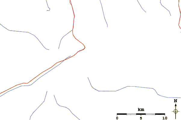 Roads and rivers around Dreiherrnspitze