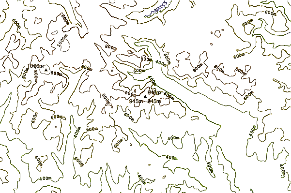 Mountain peaks around Driesh