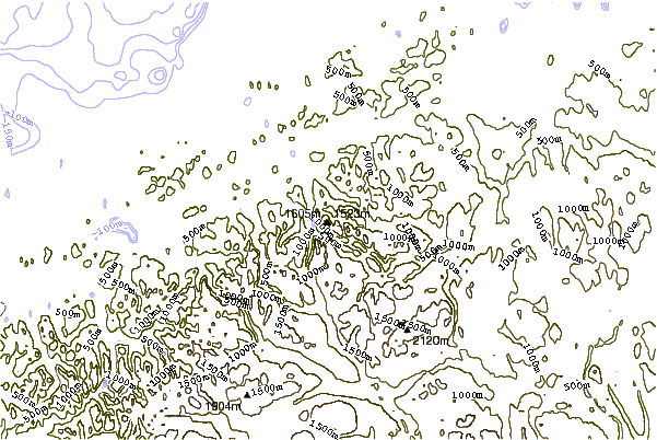 Mountain peaks around Dronningkrona