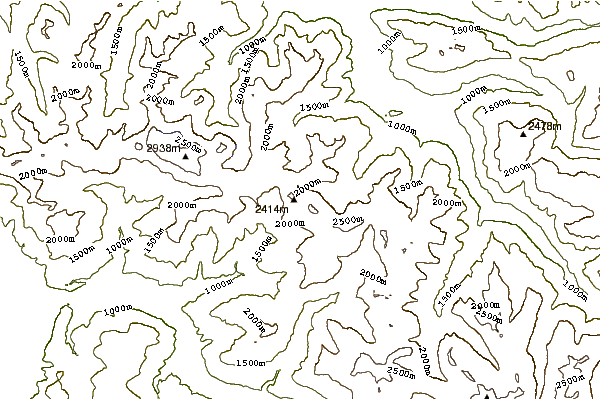 Mountain peaks around Drusenfluh