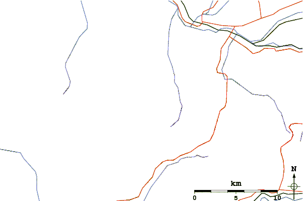 Roads and rivers around Dumbier