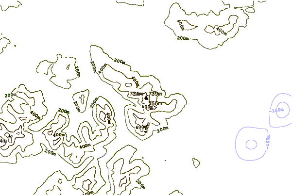 Mountain peaks around Dùn da Ghaoithe