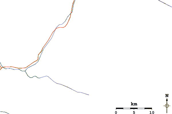 Roads and rivers around Dunagiri