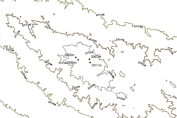 Mountain peaks around Dunheger