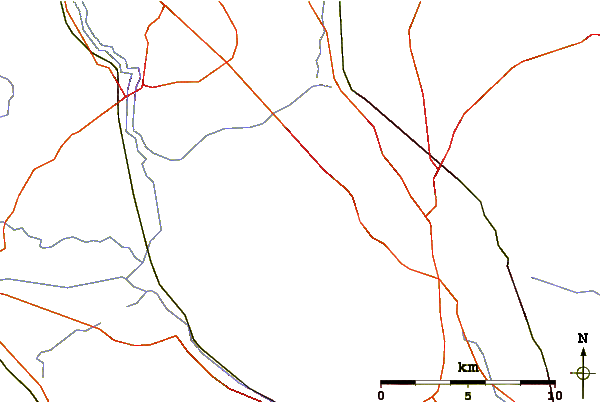 Roads and rivers around Dunstable Downs