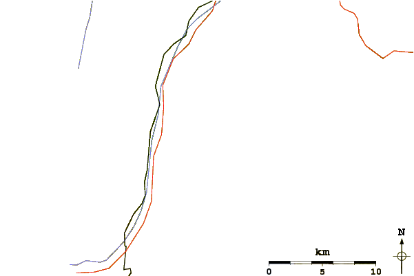 Roads and rivers around Dürrenhorn