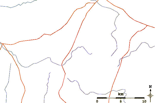 Roads and rivers around Dzyarzhynskaya Hara