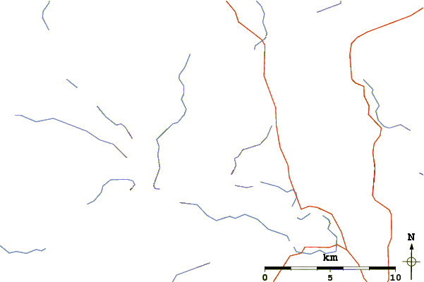 Roads and rivers around Eagle Crag