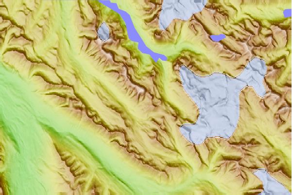 Surf breaks located close to Eagle Peak (Sir Donald Range)