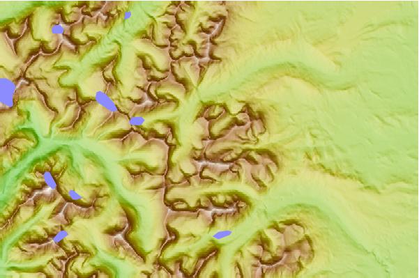 Surf breaks located close to Eagle Plume Mountain