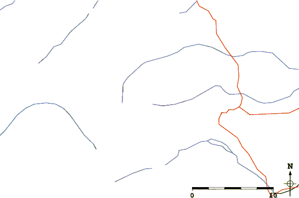 Roads and rivers around Eagle Plume Mountain