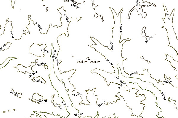 Mountain peaks around East Grandaddy Mountain