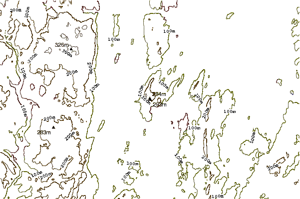 Mountain peaks around East Peak (New Haven County, Connecticut)