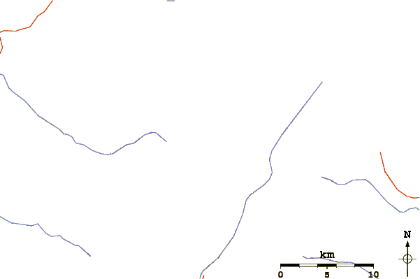 Roads and rivers around East Pecos Baldy