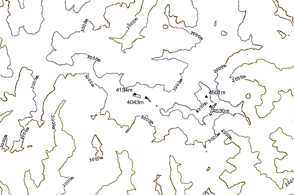 Mountain peaks around Eastern Breithorn