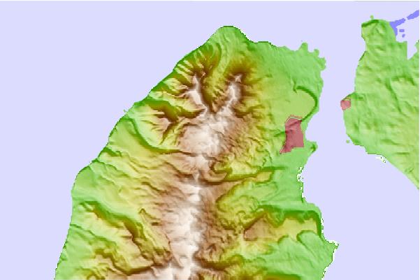 Surf breaks located close to Ebeko