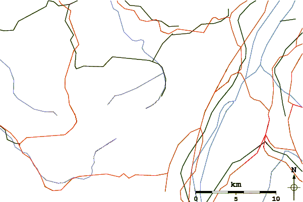 Roads and rivers around Ebenalp