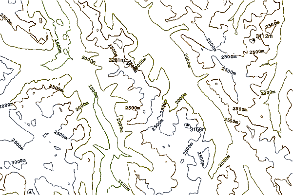 Mountain peaks around Ebon Peak