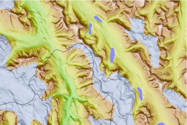 Surf breaks located close to Ebon Peak