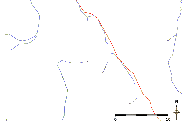 Roads and rivers around Ebon Peak