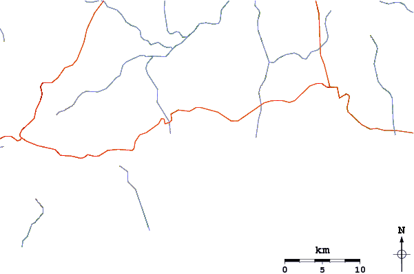 Roads and rivers around Ebulobo