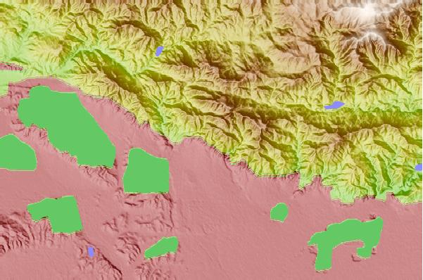 Surf breaks located close to Echo Mountain