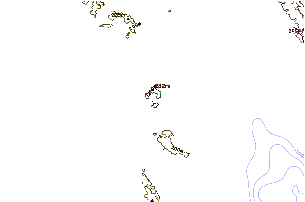 Mountain peaks around Edgehill Mountain