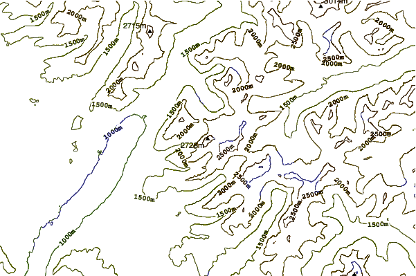 Mountain peaks around Edwards Mountain