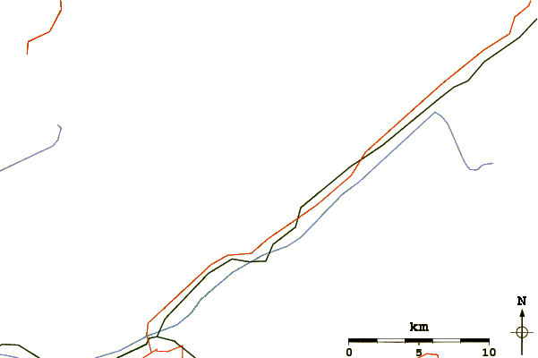 Roads and rivers around Eggishorn