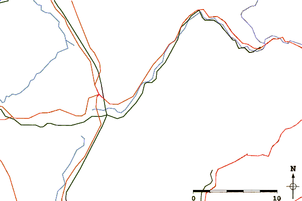 Roads and rivers around Ehrenbürg